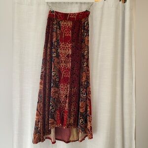 Free people High Atlas Panel Skirt size 0 boho style skirt